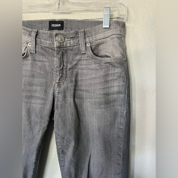 Hudson Krista Super Skinny Jeans in Gain Grey Women’s Size 25 - Picture 4 of 16